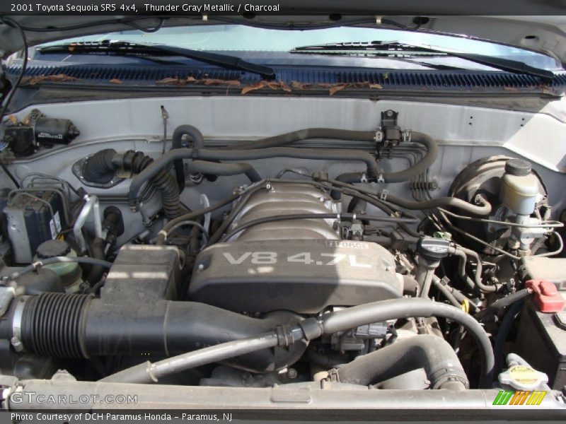 Thunder Gray Metallic / Charcoal 2001 Toyota Sequoia SR5 4x4