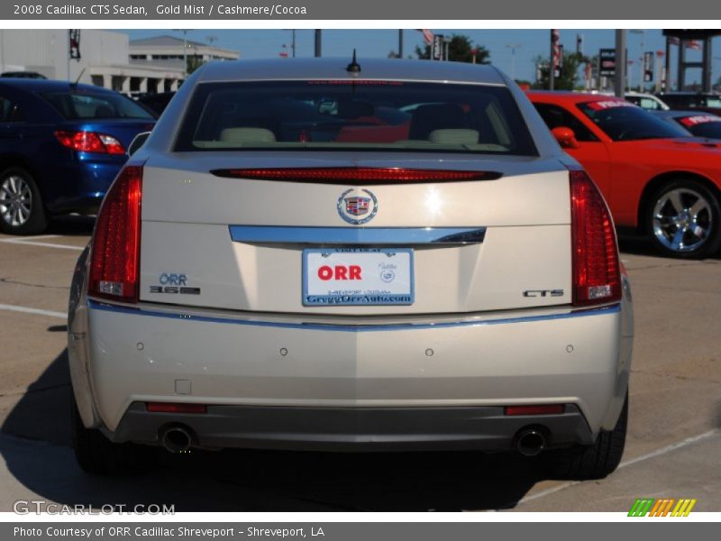 Gold Mist / Cashmere/Cocoa 2008 Cadillac CTS Sedan