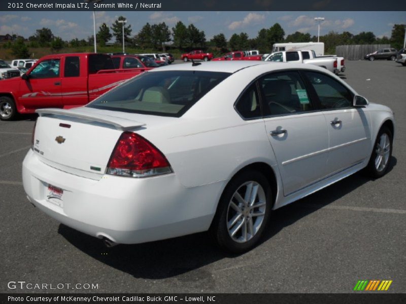 Summit White / Neutral 2012 Chevrolet Impala LTZ