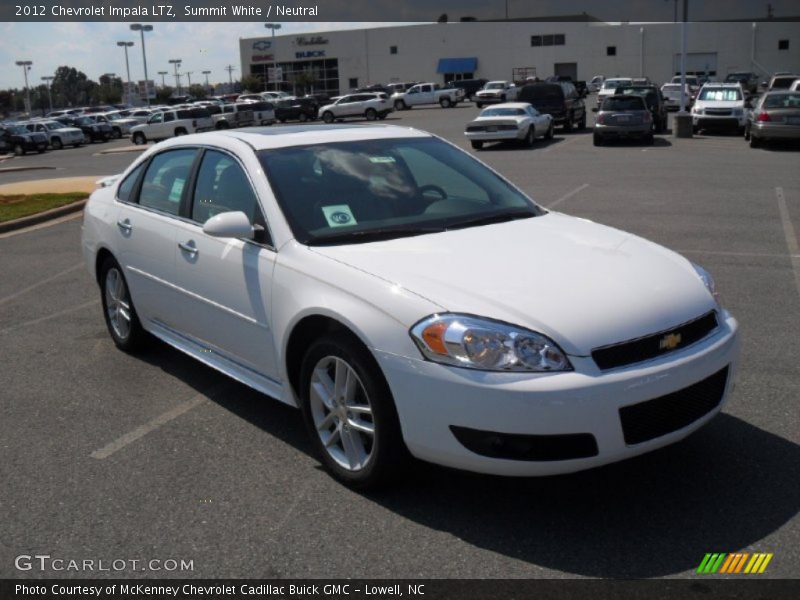 Summit White / Neutral 2012 Chevrolet Impala LTZ