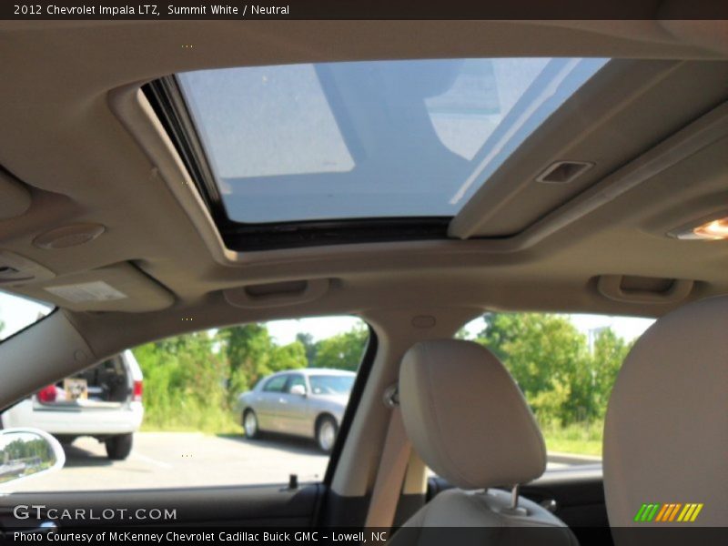 Sunroof of 2012 Impala LTZ