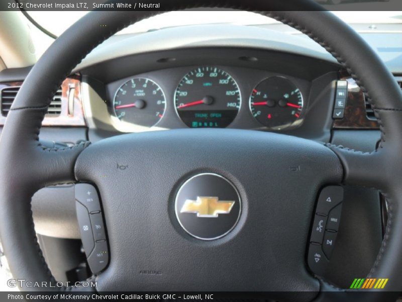 Summit White / Neutral 2012 Chevrolet Impala LTZ