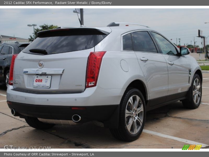 Radiant Silver Metallic / Ebony/Ebony 2012 Cadillac SRX Performance