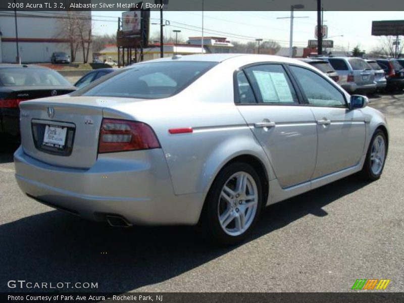 Alabaster Silver Metallic / Ebony 2008 Acura TL 3.2