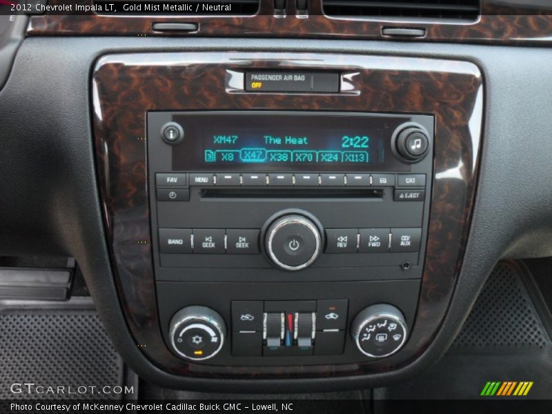 Gold Mist Metallic / Neutral 2012 Chevrolet Impala LT