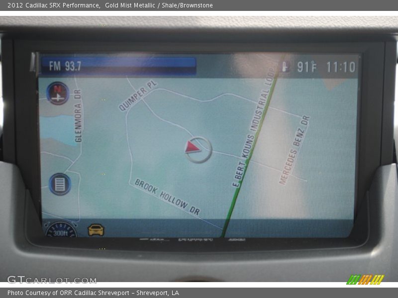 Navigation of 2012 SRX Performance