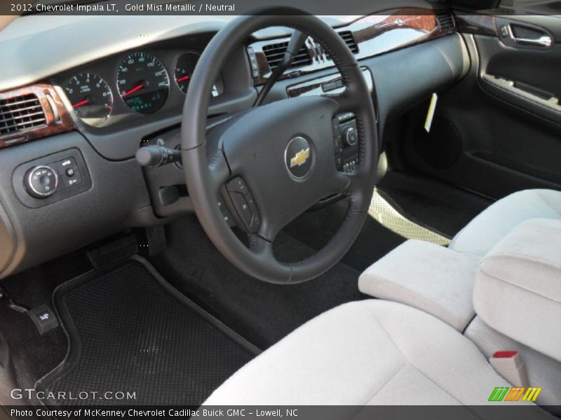 Gold Mist Metallic / Neutral 2012 Chevrolet Impala LT
