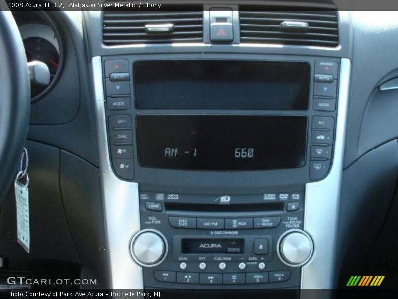 Alabaster Silver Metallic / Ebony 2008 Acura TL 3.2