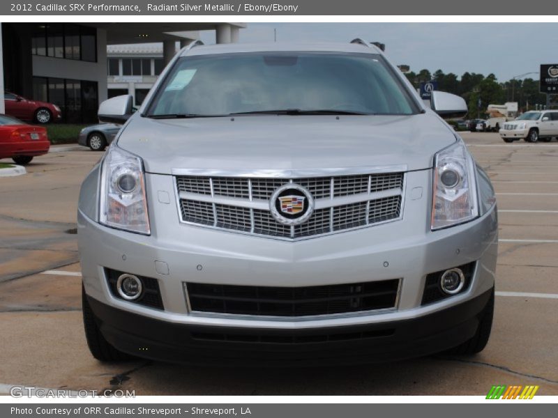 Radiant Silver Metallic / Ebony/Ebony 2012 Cadillac SRX Performance