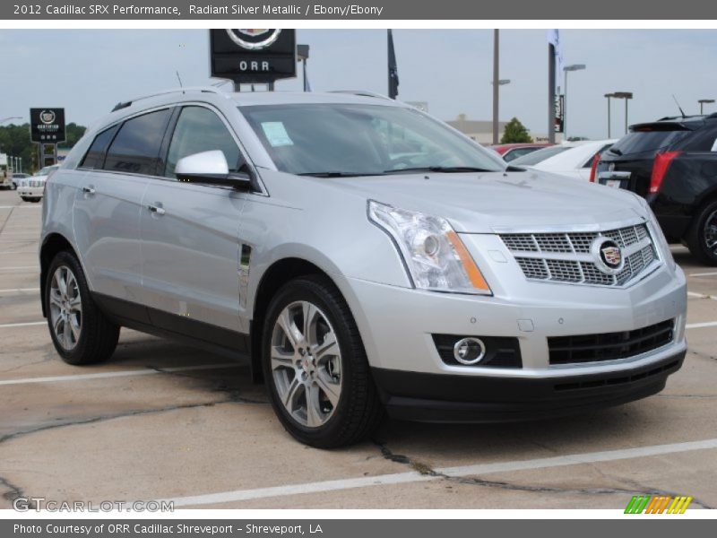Radiant Silver Metallic / Ebony/Ebony 2012 Cadillac SRX Performance