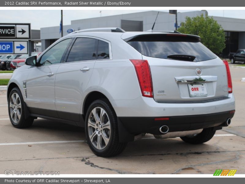 Radiant Silver Metallic / Ebony/Ebony 2012 Cadillac SRX Performance