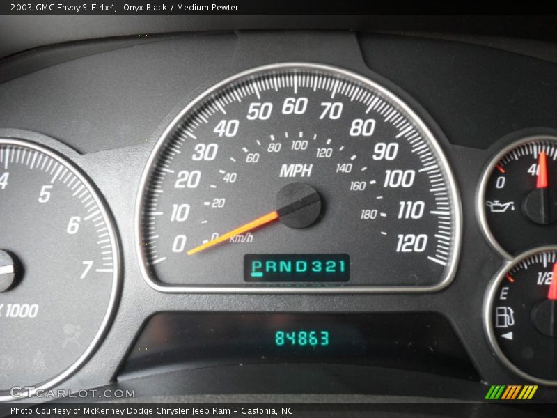 Onyx Black / Medium Pewter 2003 GMC Envoy SLE 4x4