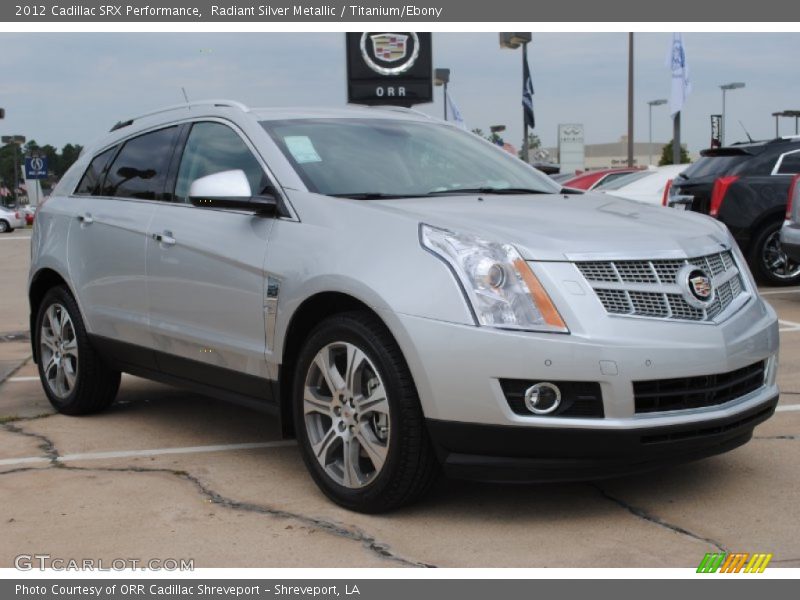 Radiant Silver Metallic / Titanium/Ebony 2012 Cadillac SRX Performance