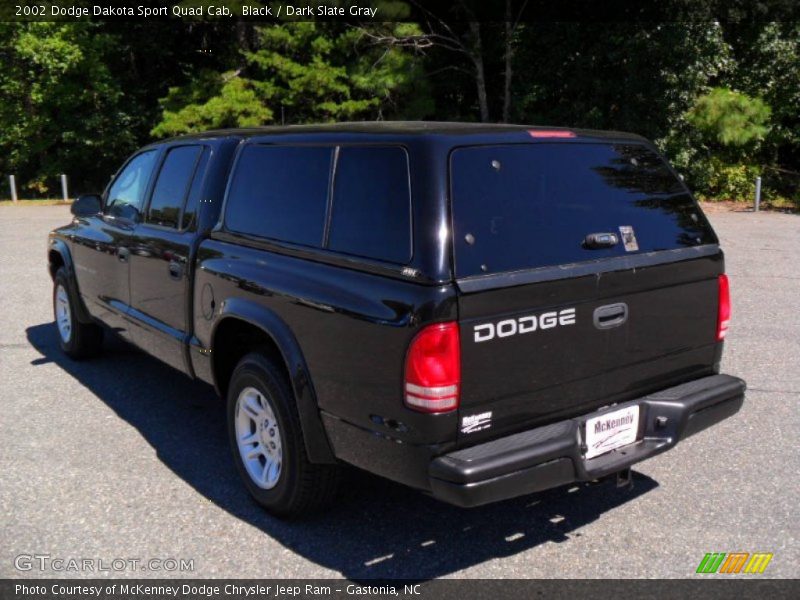 Black / Dark Slate Gray 2002 Dodge Dakota Sport Quad Cab