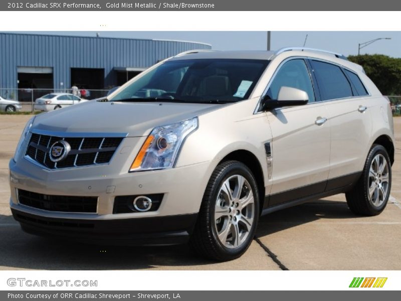 Gold Mist Metallic / Shale/Brownstone 2012 Cadillac SRX Performance