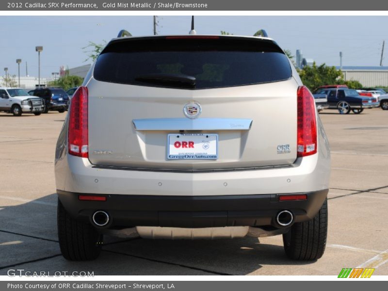 Gold Mist Metallic / Shale/Brownstone 2012 Cadillac SRX Performance