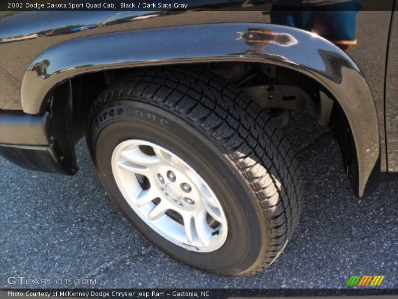 Black / Dark Slate Gray 2002 Dodge Dakota Sport Quad Cab