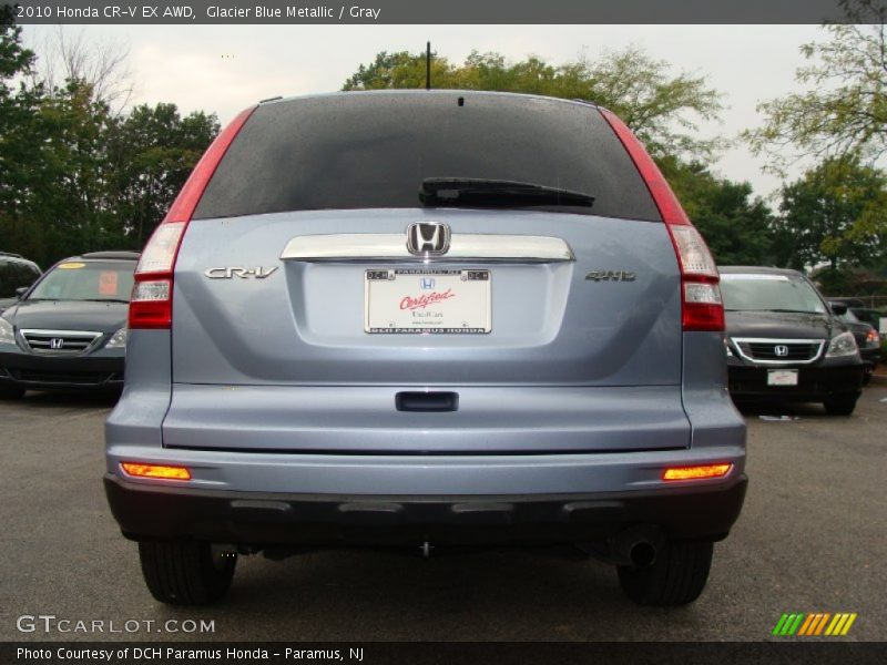 Glacier Blue Metallic / Gray 2010 Honda CR-V EX AWD