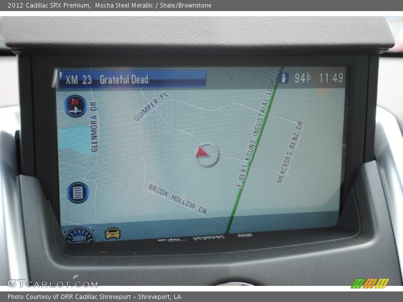 Navigation of 2012 SRX Premium