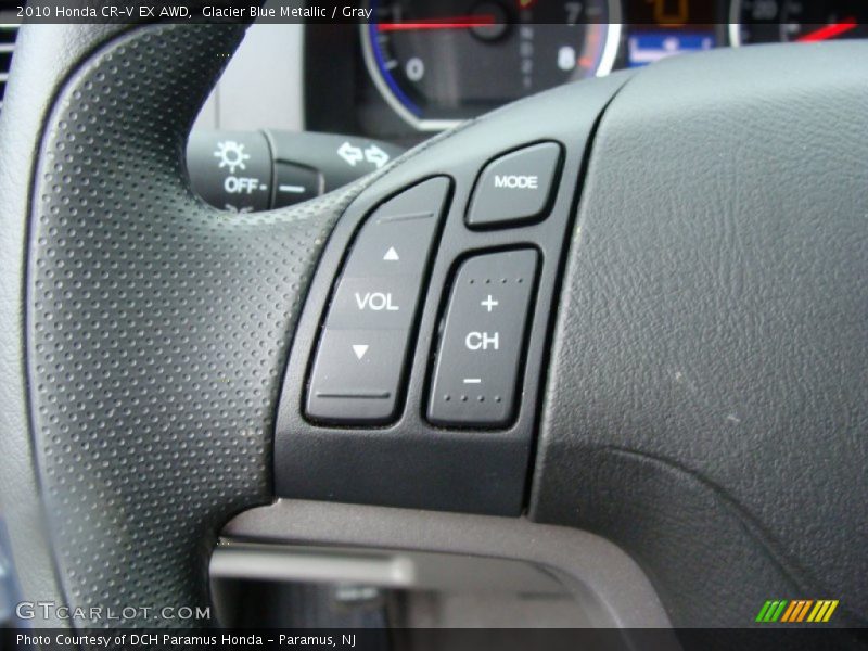 Glacier Blue Metallic / Gray 2010 Honda CR-V EX AWD