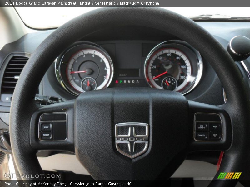 Bright Silver Metallic / Black/Light Graystone 2011 Dodge Grand Caravan Mainstreet