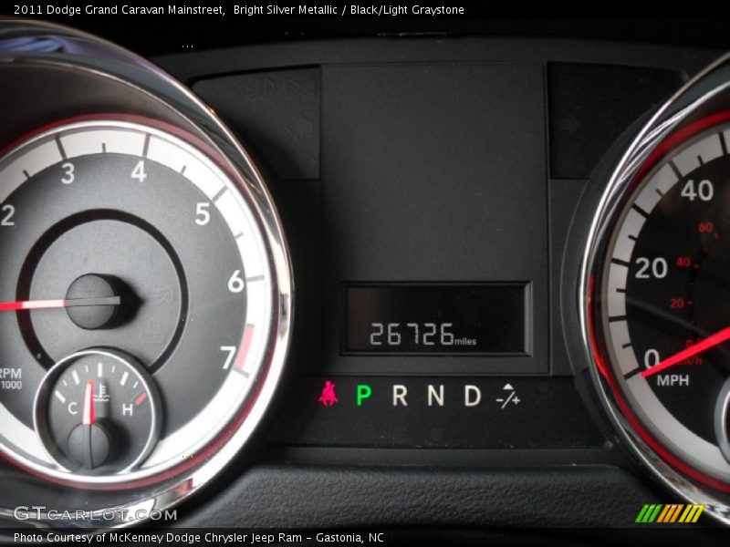 Bright Silver Metallic / Black/Light Graystone 2011 Dodge Grand Caravan Mainstreet
