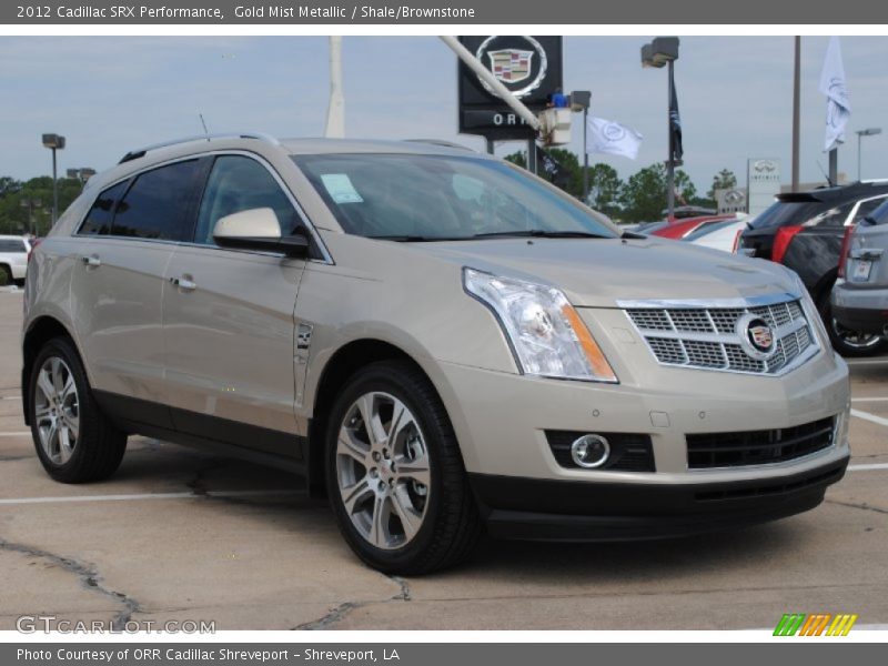 Gold Mist Metallic / Shale/Brownstone 2012 Cadillac SRX Performance