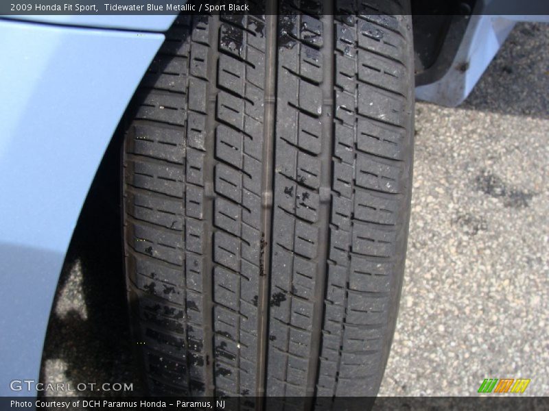 Tidewater Blue Metallic / Sport Black 2009 Honda Fit Sport