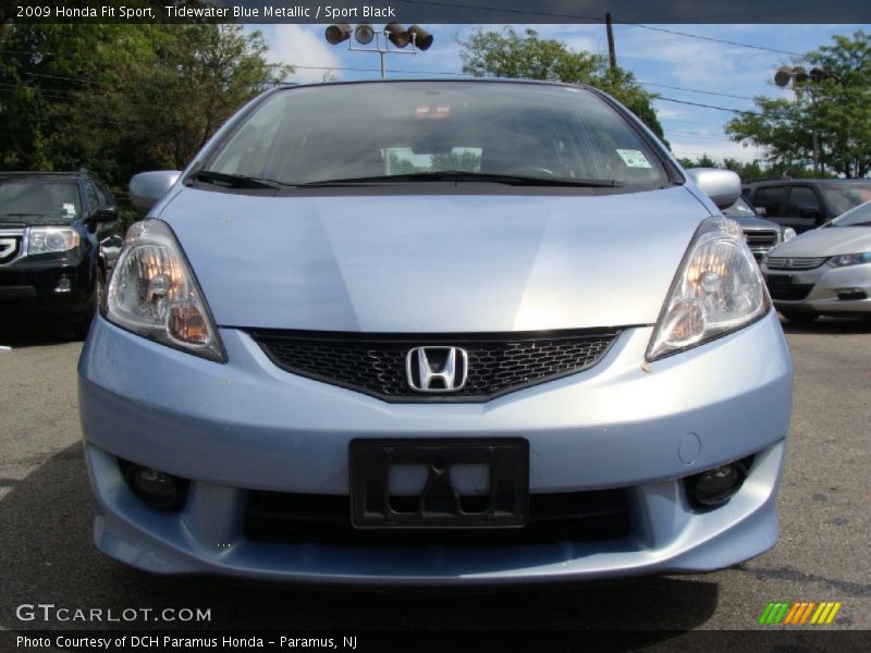 Tidewater Blue Metallic / Sport Black 2009 Honda Fit Sport
