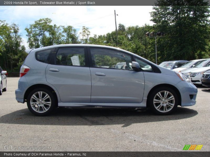 Tidewater Blue Metallic / Sport Black 2009 Honda Fit Sport