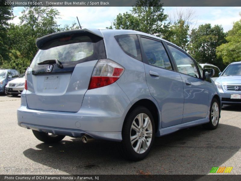 Tidewater Blue Metallic / Sport Black 2009 Honda Fit Sport