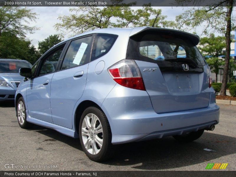 Tidewater Blue Metallic / Sport Black 2009 Honda Fit Sport