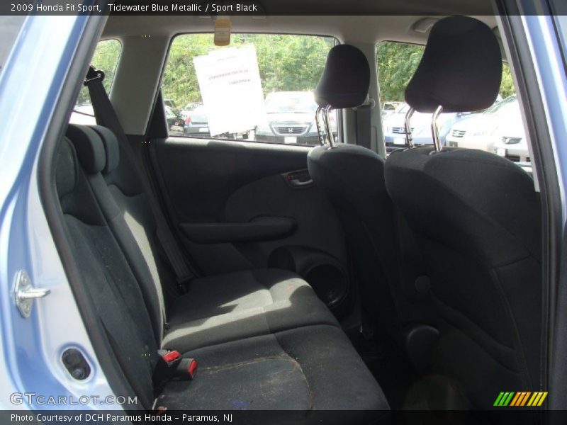 Tidewater Blue Metallic / Sport Black 2009 Honda Fit Sport