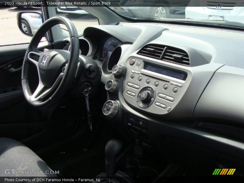 Tidewater Blue Metallic / Sport Black 2009 Honda Fit Sport
