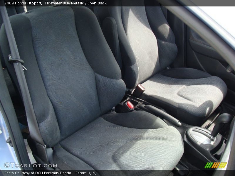 Tidewater Blue Metallic / Sport Black 2009 Honda Fit Sport