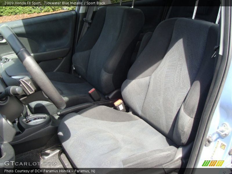 Tidewater Blue Metallic / Sport Black 2009 Honda Fit Sport