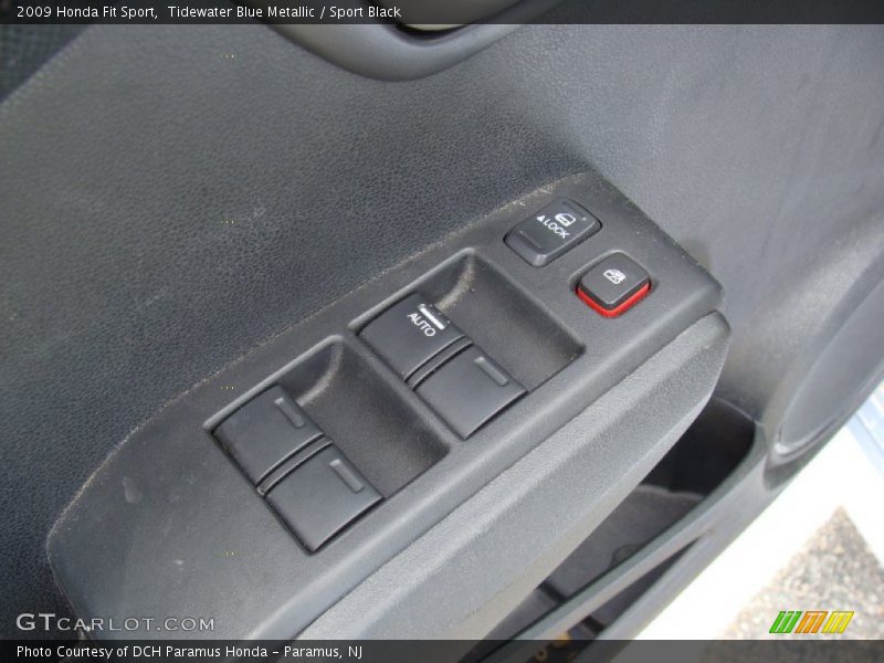 Tidewater Blue Metallic / Sport Black 2009 Honda Fit Sport