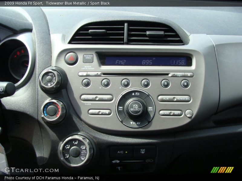Tidewater Blue Metallic / Sport Black 2009 Honda Fit Sport