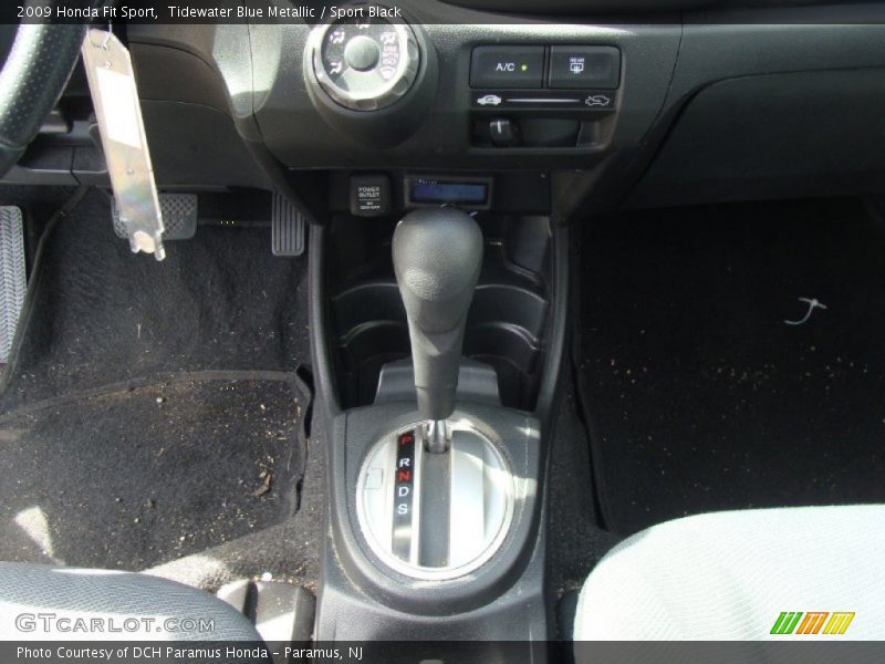 Tidewater Blue Metallic / Sport Black 2009 Honda Fit Sport