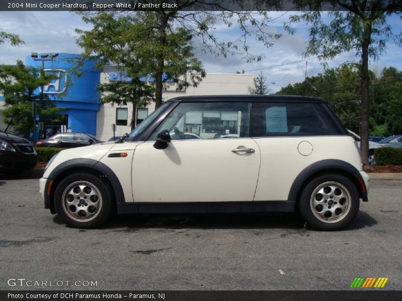 Pepper White / Panther Black 2004 Mini Cooper Hardtop