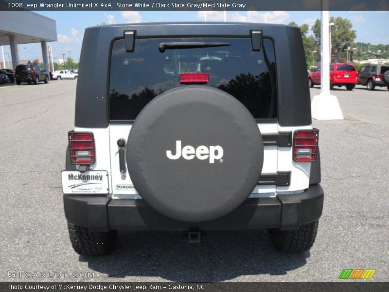 Stone White / Dark Slate Gray/Med Slate Gray 2008 Jeep Wrangler Unlimited X 4x4