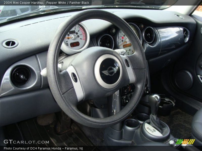 Pepper White / Panther Black 2004 Mini Cooper Hardtop