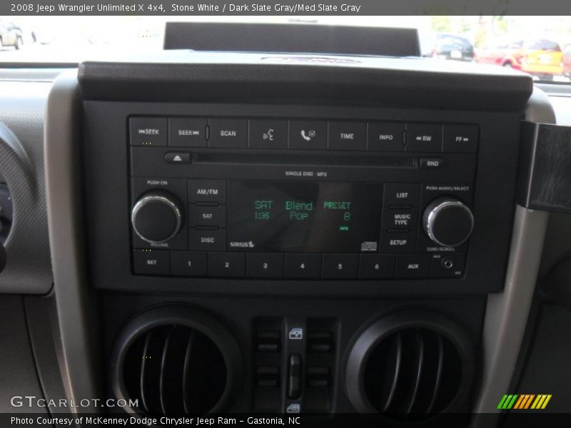 Stone White / Dark Slate Gray/Med Slate Gray 2008 Jeep Wrangler Unlimited X 4x4