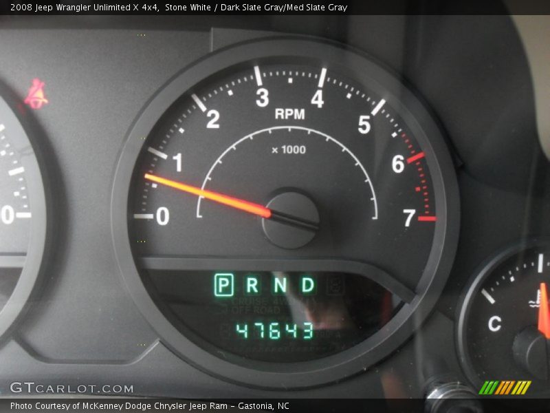 Stone White / Dark Slate Gray/Med Slate Gray 2008 Jeep Wrangler Unlimited X 4x4