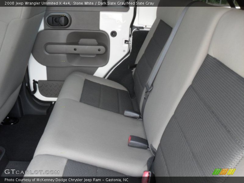 Stone White / Dark Slate Gray/Med Slate Gray 2008 Jeep Wrangler Unlimited X 4x4