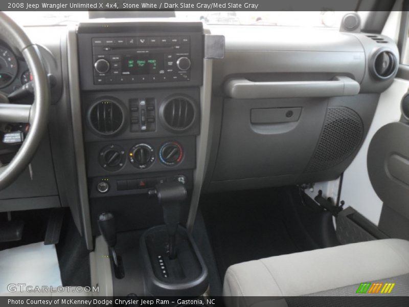 Stone White / Dark Slate Gray/Med Slate Gray 2008 Jeep Wrangler Unlimited X 4x4