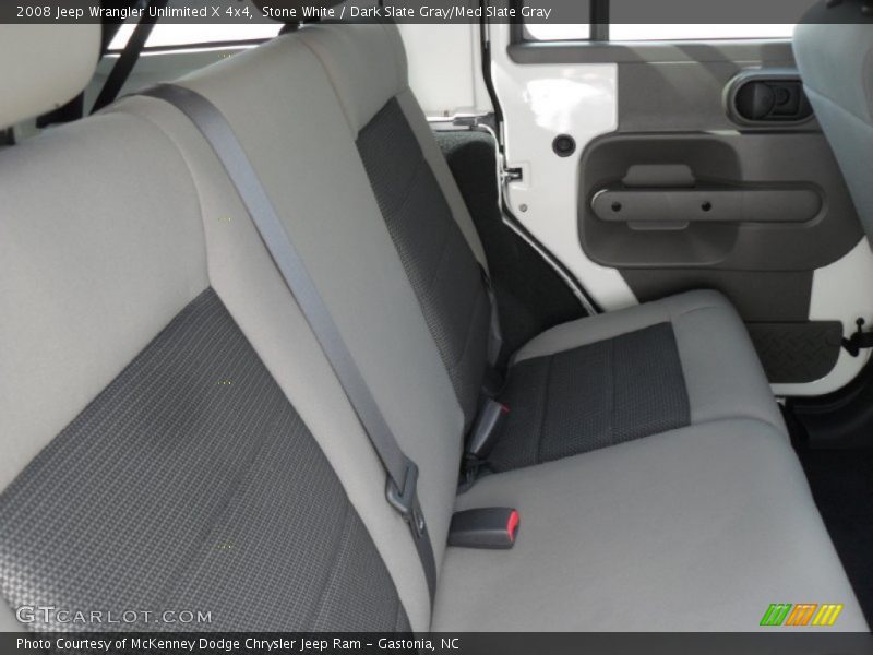 Stone White / Dark Slate Gray/Med Slate Gray 2008 Jeep Wrangler Unlimited X 4x4