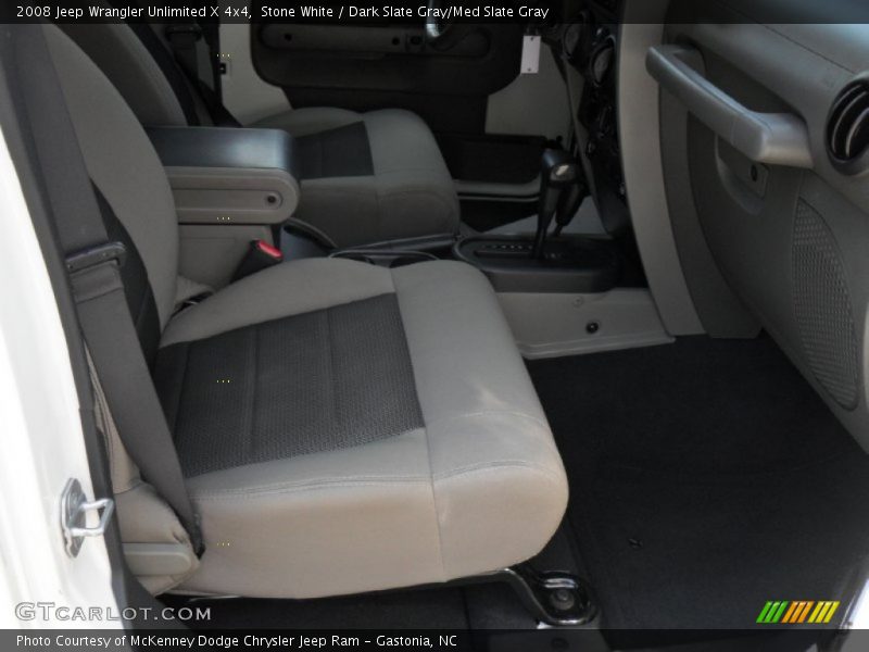 Stone White / Dark Slate Gray/Med Slate Gray 2008 Jeep Wrangler Unlimited X 4x4