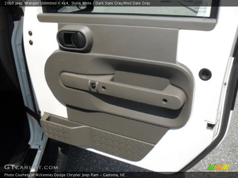 Stone White / Dark Slate Gray/Med Slate Gray 2008 Jeep Wrangler Unlimited X 4x4