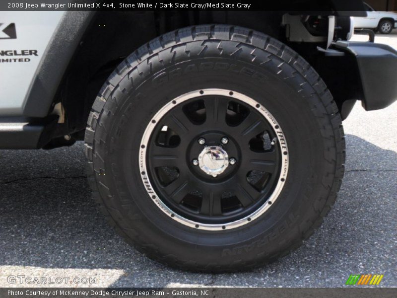 Stone White / Dark Slate Gray/Med Slate Gray 2008 Jeep Wrangler Unlimited X 4x4